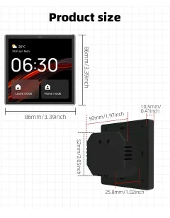 Smart Home Touch Control Panel – WiFi, Zigbee & Bluetooth Thumbnail 11