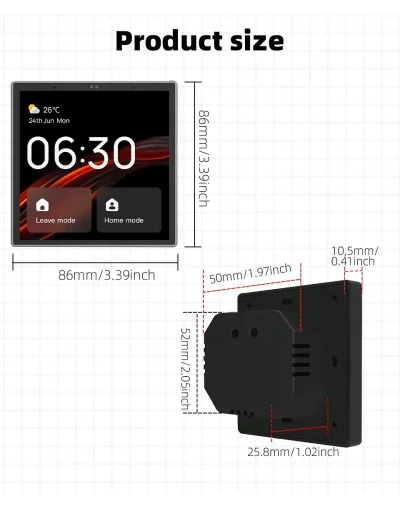 Smart Home Touch Control Panel – WiFi, Zigbee & Bluetooth