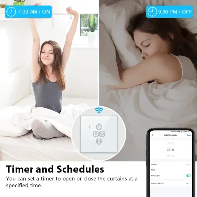 WiFi Roller Shutter Switch – App & Voice Control
