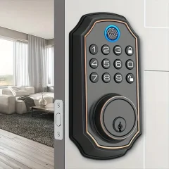 Smart Fingerprint Deadbolt Lock – Keypad, Auto-Lock & Keyless Entry Thumbnail 9