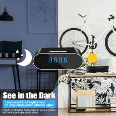1080p WiFi Clock Camera – Motion Detection & Night Vision Thumbnail 5