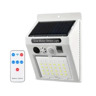 Solar Motion Sensor Security Light – 129dB Siren & PIR Detection