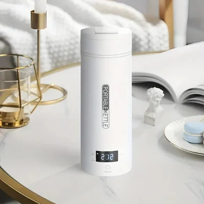 Portable Electric Travel Kettle – Stainless Steel, 500ml, Auto Shut-Off