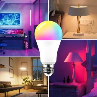 WiFi Smart LED Bulb – Dimmable Color-Changing App & Voice Control
