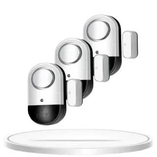 Wireless Door & Window Alarm 3-Pack – 120dB Magnetic Entry Sensors