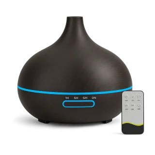 Ultrasonic Essential Oil Diffuser – Remote & 7-Colour LED