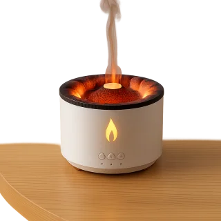 Flame-Style Aroma Humidifier – USB & 7-Colour Light
