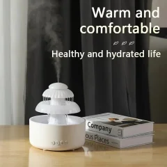 3-in-1 Flowing-Water Humidifier – 600ml & Night Light Thumbnail 6