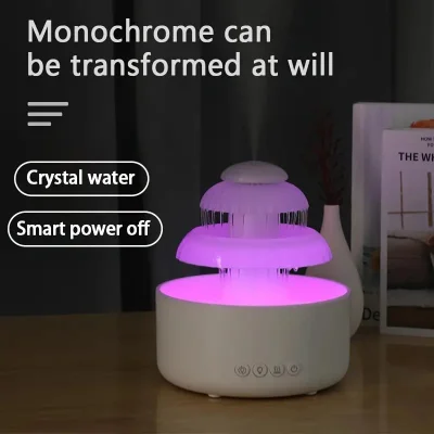 3-in-1 Flowing-Water Humidifier – 600ml & Night Light