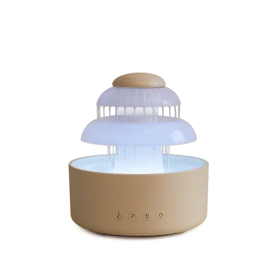 3-in-1 Flowing-Water Humidifier – 600ml & Night Light