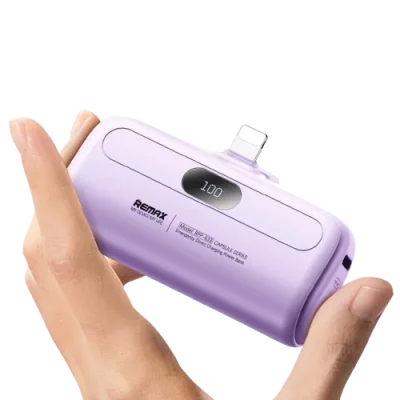 5000mAh Power Bank – Built-In Cable