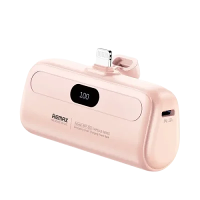 5000mAh Power Bank – Built-In Cable