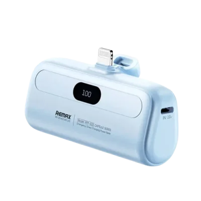 5000mAh Power Bank – Built-In Cable