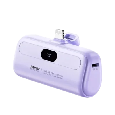 5000mAh Power Bank – Built-In Cable