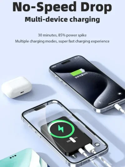 Magnetic Wireless Power Bank – 22.5W Charging Listed