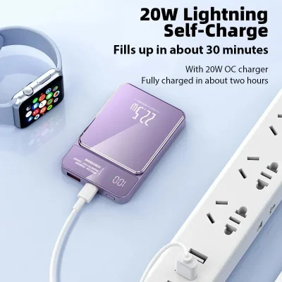 Magnetic Wireless Power Bank – 22.5W Charging Listed