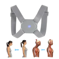 Electric Posture Trainer Back Brace – Lumbar Vibration Reminder & Support Thumbnail 10