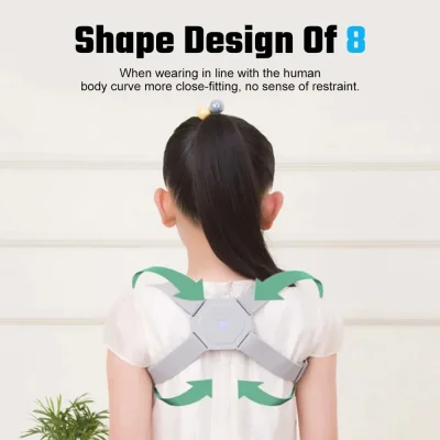 Electric Posture Trainer Back Brace – Lumbar Vibration Reminder & Support