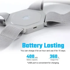 Electric Posture Trainer Back Brace – Lumbar Vibration Reminder & Support Thumbnail 5