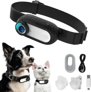1080p Pet Collar Camera – Wireless Mini Wearable Body Camera