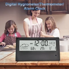 1080p WiFi Alarm Clock Camera – Temperature & Humidity Display Thumbnail 10