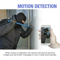 1080p WiFi Alarm Clock Camera – Temperature & Humidity Display Thumbnail 11