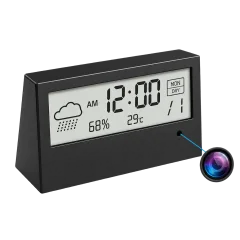 1080p WiFi Alarm Clock Camera – Temperature & Humidity Display Thumbnail 1