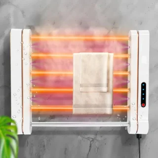 Heated Towel Rack – Wall Mount, Thermostat & UV Light