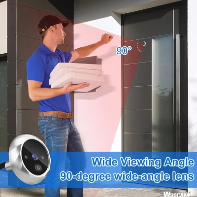2.8-Inch Door Viewer Camera – 90° Lens & Night Vision