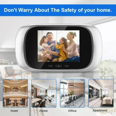 2.8-Inch Door Viewer Camera – 90° Lens & Night Vision