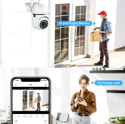 1080p Outdoor WiFi Security Camera – 5GHz WiFi & 4× Zoom