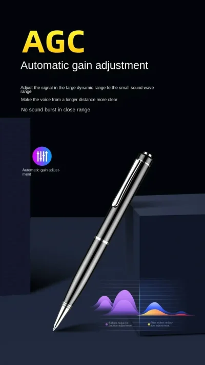 Pen Voice Recorder – Sound Activation & Noise Reduction