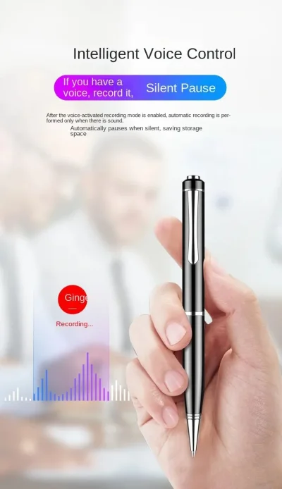 Pen Voice Recorder – Sound Activation & Noise Reduction