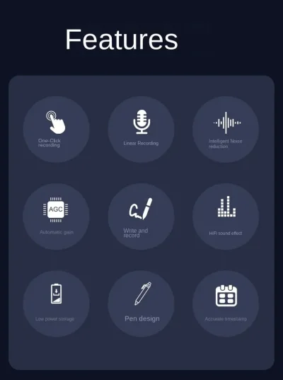Pen Voice Recorder – Sound Activation & Noise Reduction
