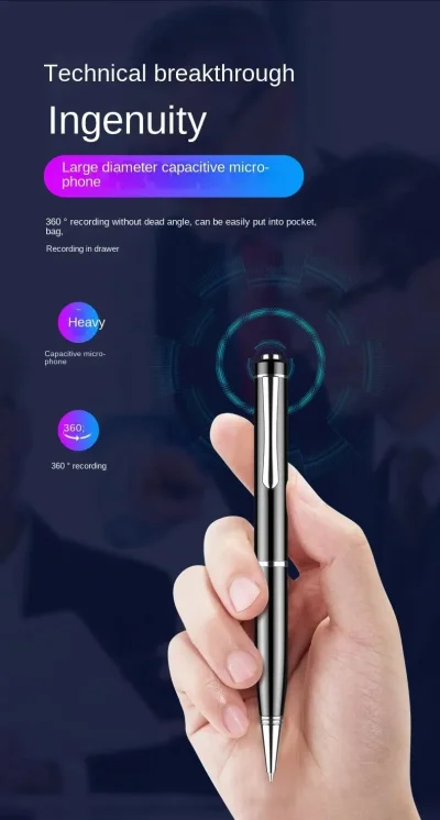 Pen Voice Recorder – Sound Activation & Noise Reduction