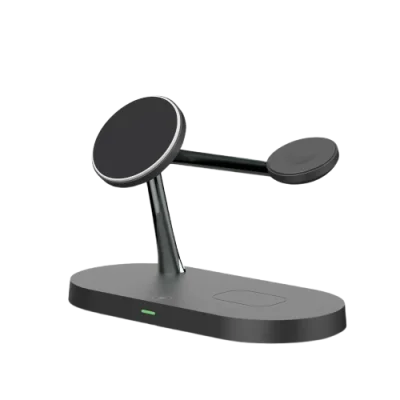 3-in-1 Wireless Charging Stand – iPhone, Watch & Earbuds
