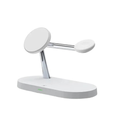 3-in-1 Wireless Charging Stand – iPhone, Watch & Earbuds