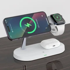 3-in-1 Wireless Charging Stand – iPhone, Watch & Earbuds Thumbnail 9