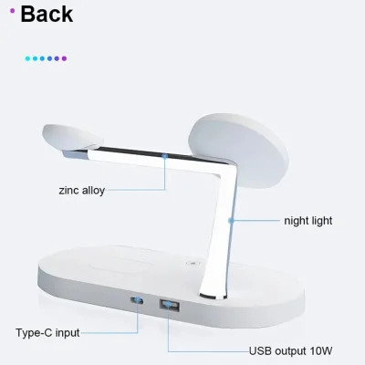 3-in-1 Wireless Charging Stand – iPhone, Watch & Earbuds
