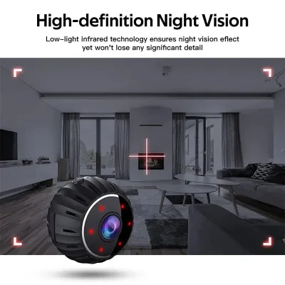 1080p Mini WiFi Camera – 3cm Body & Night Vision
