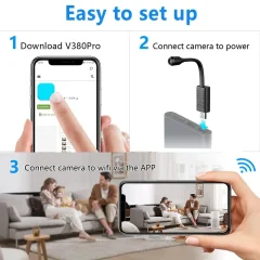 1080p USB Mini WiFi Camera – Remote Room Viewing Thumbnail 2