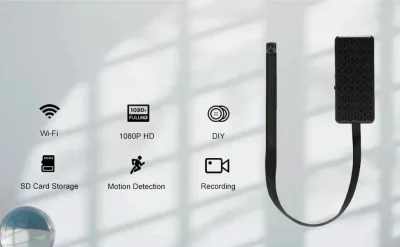 1080p Mini WiFi Camera – Motion Recording & 128GB Support