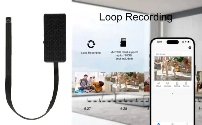 1080p Mini WiFi Camera – Motion Recording & 128GB Support