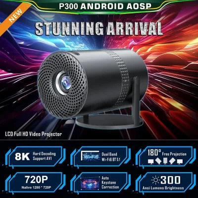1080p Mini Projector – Android 11 Smart Portable Projector