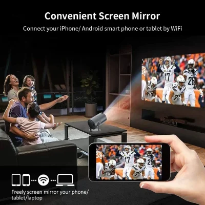 1080p Mini Projector – Android 11 Smart Portable Projector