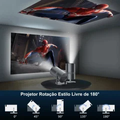 1080p Mini Projector – Android 11 Smart Portable Projector Thumbnail 2