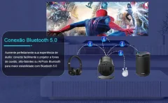 1080p Mini Projector – Android 11 Smart Portable Projector Thumbnail 6