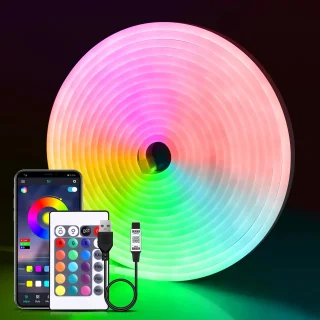 RGB Neon LED Strip – Bluetooth App Control