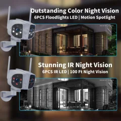 8MP 4K Dual-Lens WiFi Camera – 180° View Thumbnail 3