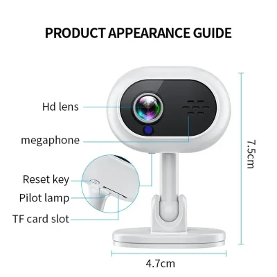 1080p WiFi Camera – Human Detection & 2-Way Audio